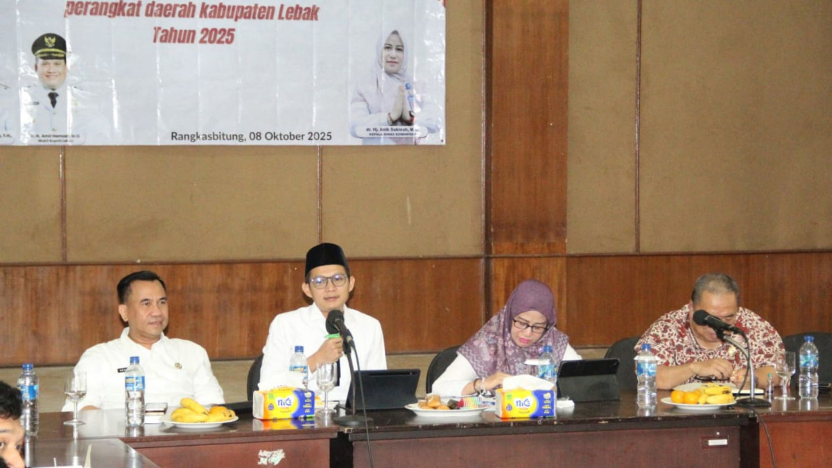 Wakil Ketua KPID Banten Jadi Narasumber pada Rakor Pengelolaan Informasi dan Komunikasi Publik Kabupaten Lebak Tahun 2025