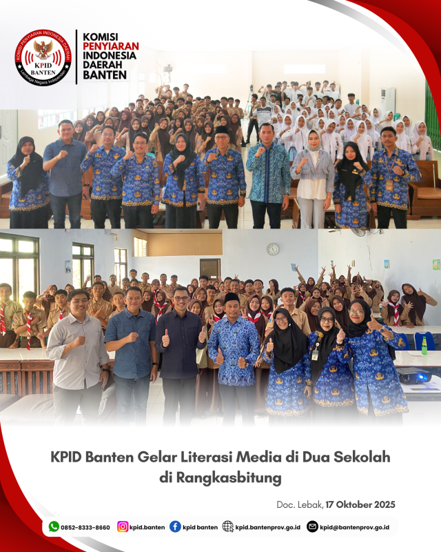 KPID Banten Gelar Literasi Media di Dua Sekolah di Rangkasbitung