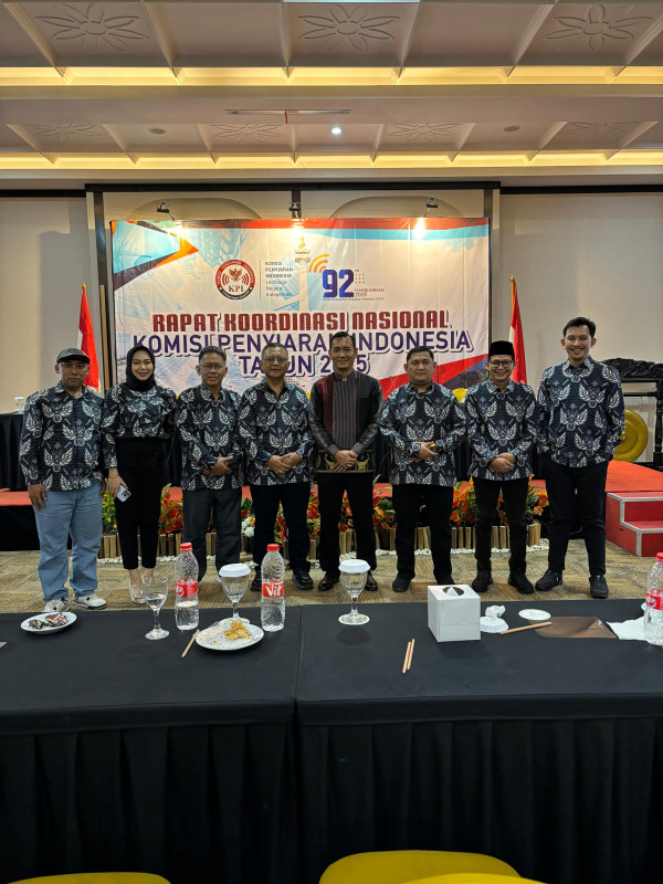 KPID Banten mengikuti Perayaan Peringatan Hari Penyiaran Nasional (HARSIARNAS) ke-92 dan Rapat Koordinasi Nasional (RAKORNAS) KPI Tahun 2025.