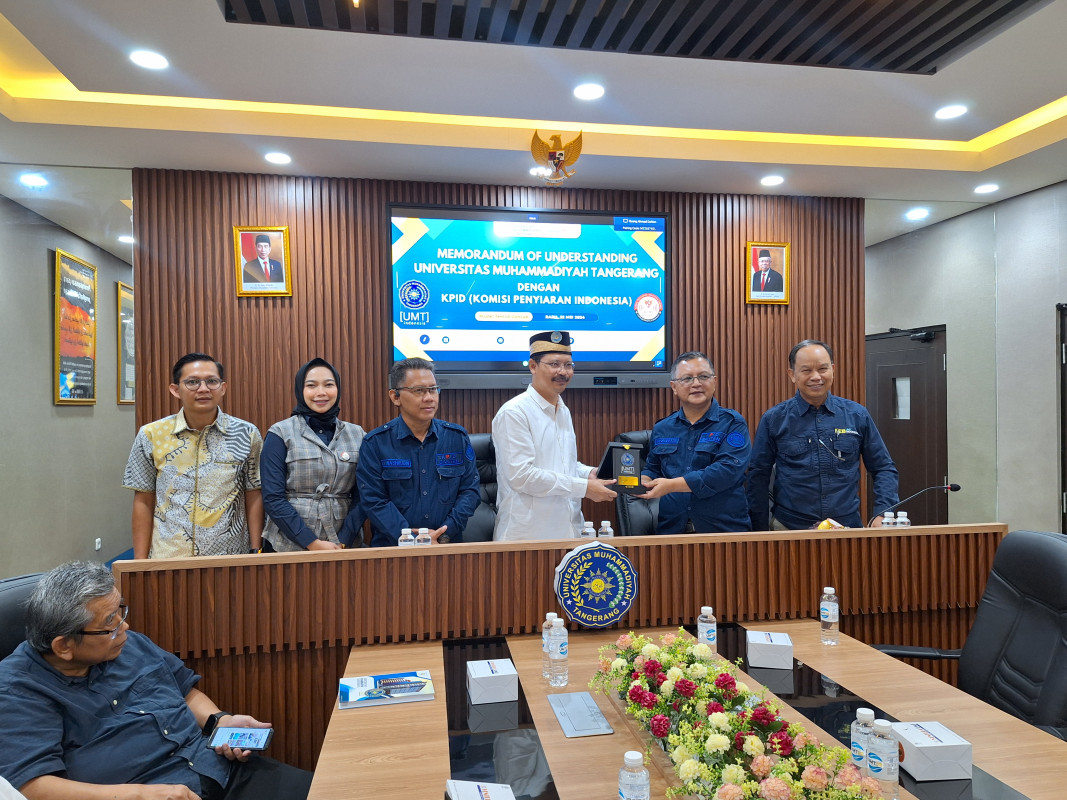 KPID Banten adakan penandatanganan MoU dengan Universitas Muhammadiyah Tangerang.