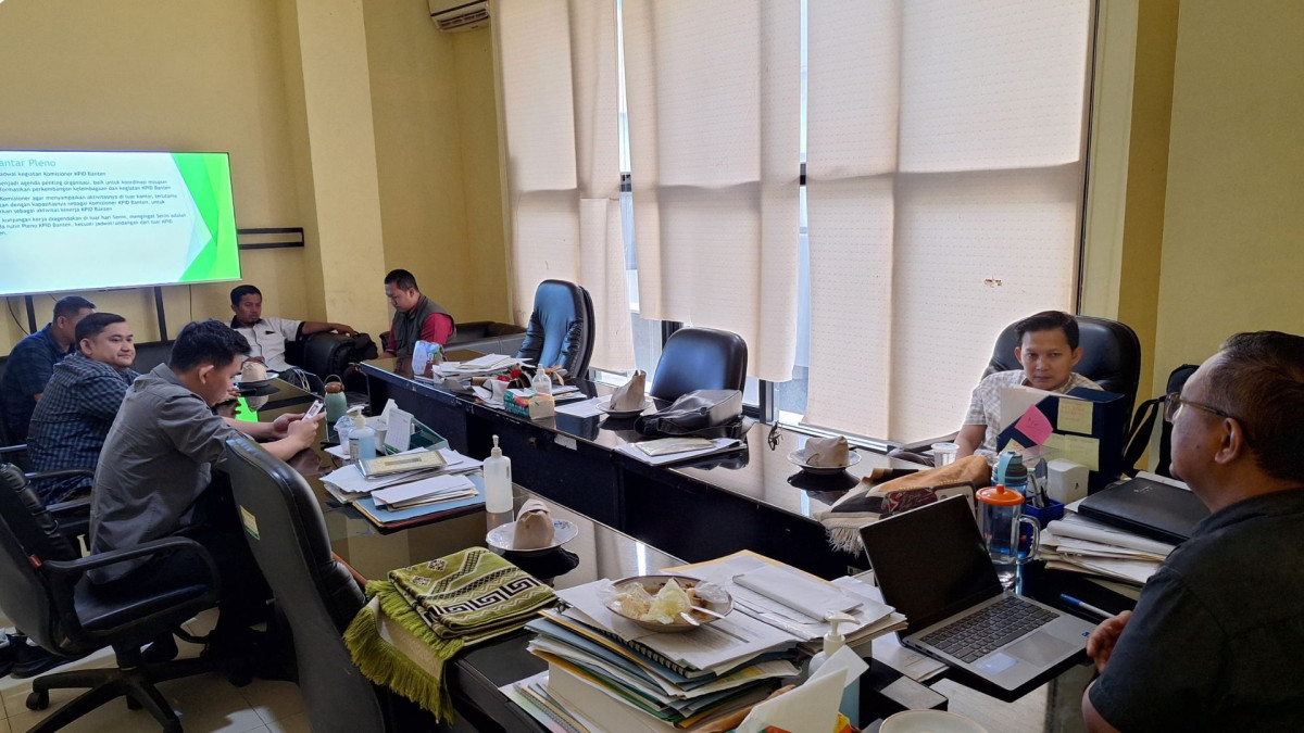 KPID Banten Gelar Rapat Pleno, Bahas Agenda Kunjungan Kerja dan Sosialisasi ke Lembaga Penyiaran