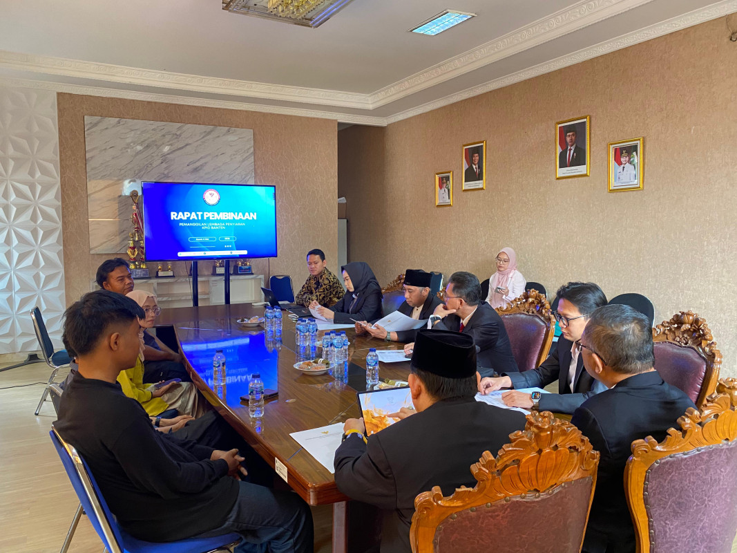 Komisi Penyiaran Indonesia Daerah (KPID) Banten gelar rapat pembinaan pemanggilan 2 lembaga penyiaran dalam rangka klarifikasi iklan obat yang diduga melakukan pelanggaran di lembaga penyiaran radio yang ada di Banten