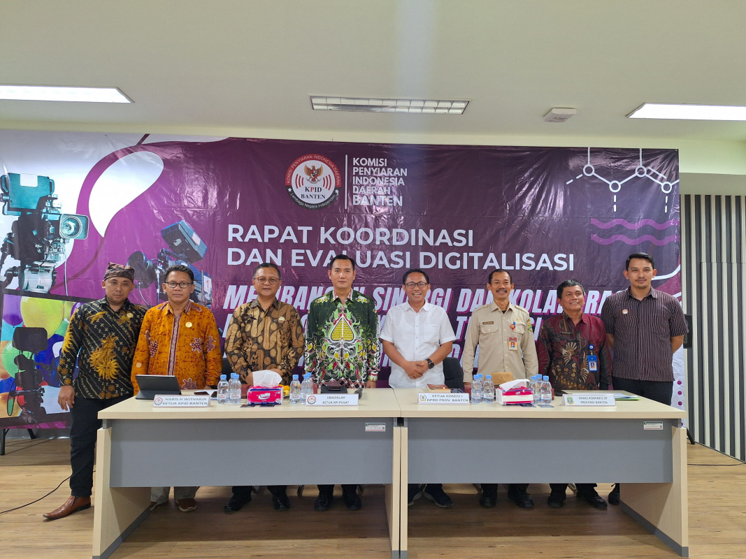 KPID Banten Adakan Rapat Koordinasi dan Evaluasi Digitalitasi.