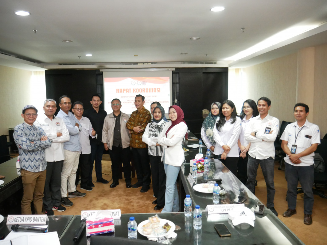 Rapat kordinasi Komisi Penyiaran Indonesia (KPI) pusat dengan Komisi Penyiaran Daerah (KPID) Banten dalam rangka persiapan Rapat Kordinasi Nasional (RAKORNAS) tahun 2024.